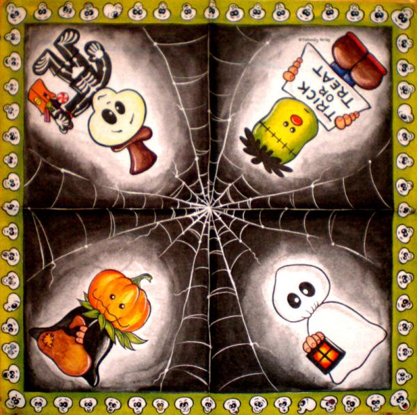 126 Halloween - 3-ply - Vielseidig